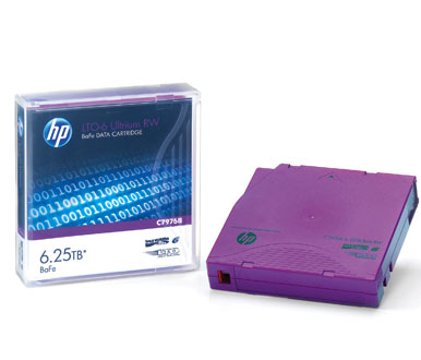 HPE Ultrium BaFe RW Custom Labeled Data Cartridge - 20 x LTO Ultrium 6 6.25 TB - etichettato - viola - per StorageWorks SAS Rack-Mount Kit