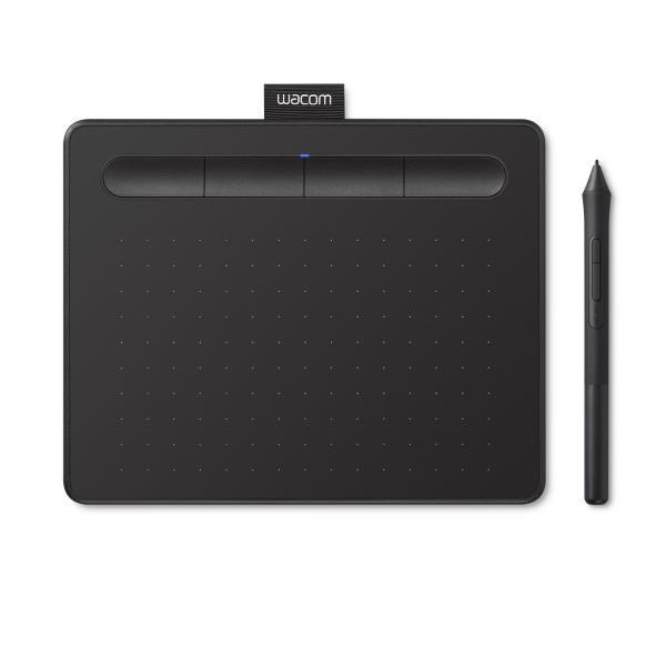 Wacom Intuos Creative Pen Small - Digitizer - 15.2 x 9.5 cm - elettromagnetico - 4 pulsanti - senza fili, cablato - USB, Bluetooth - nero