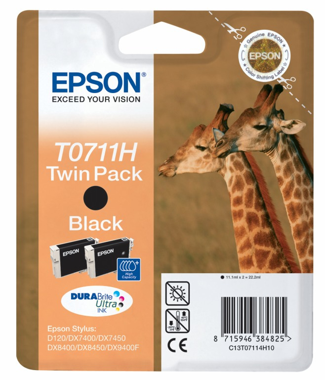 Epson T0711 Twin Pack - Confezione da 2 …