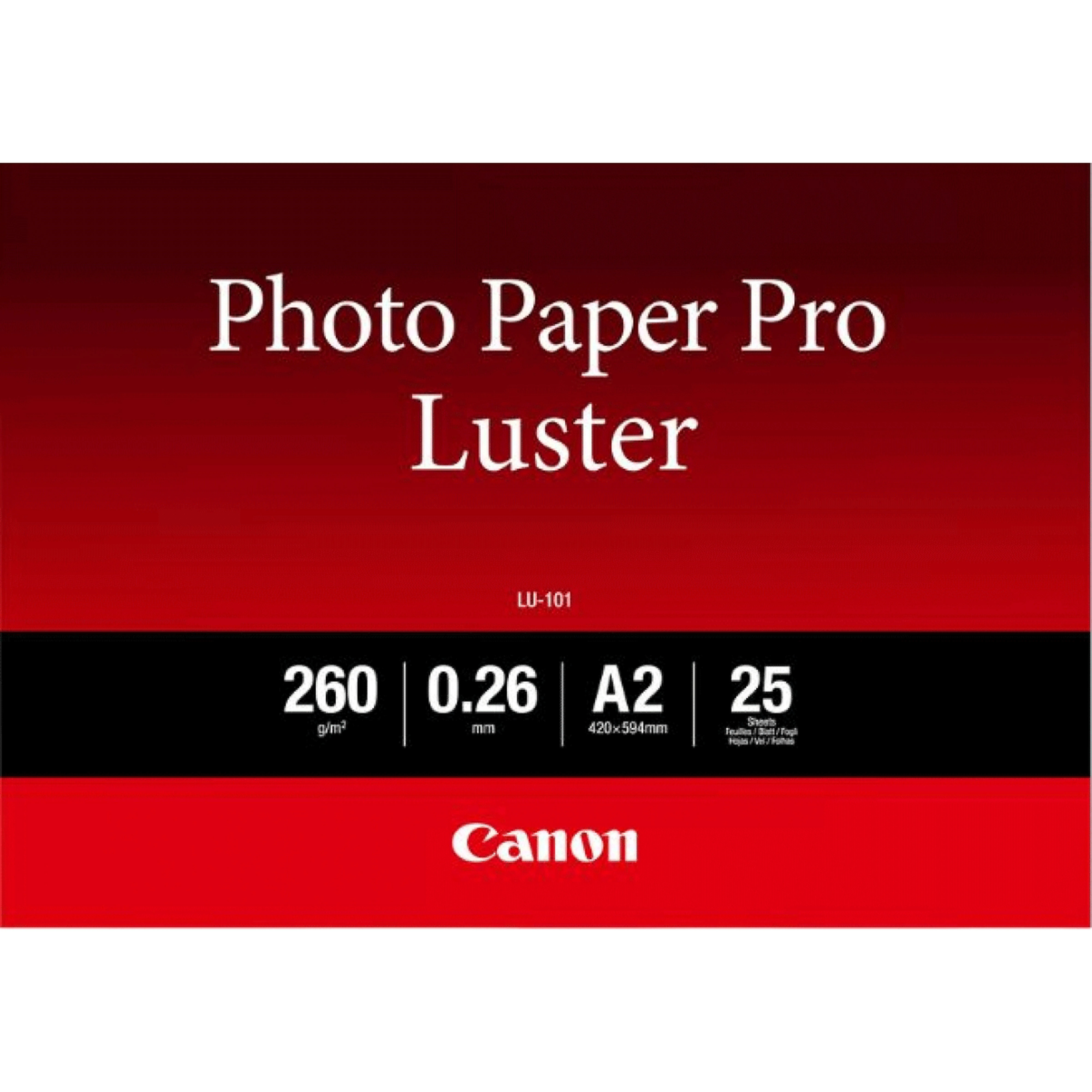 Canon Photo Paper Pro Luster LU-101 - Brillante …