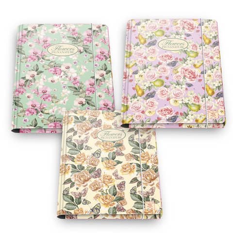 Cartella 3 lembi con elastico Nature Flowers - …