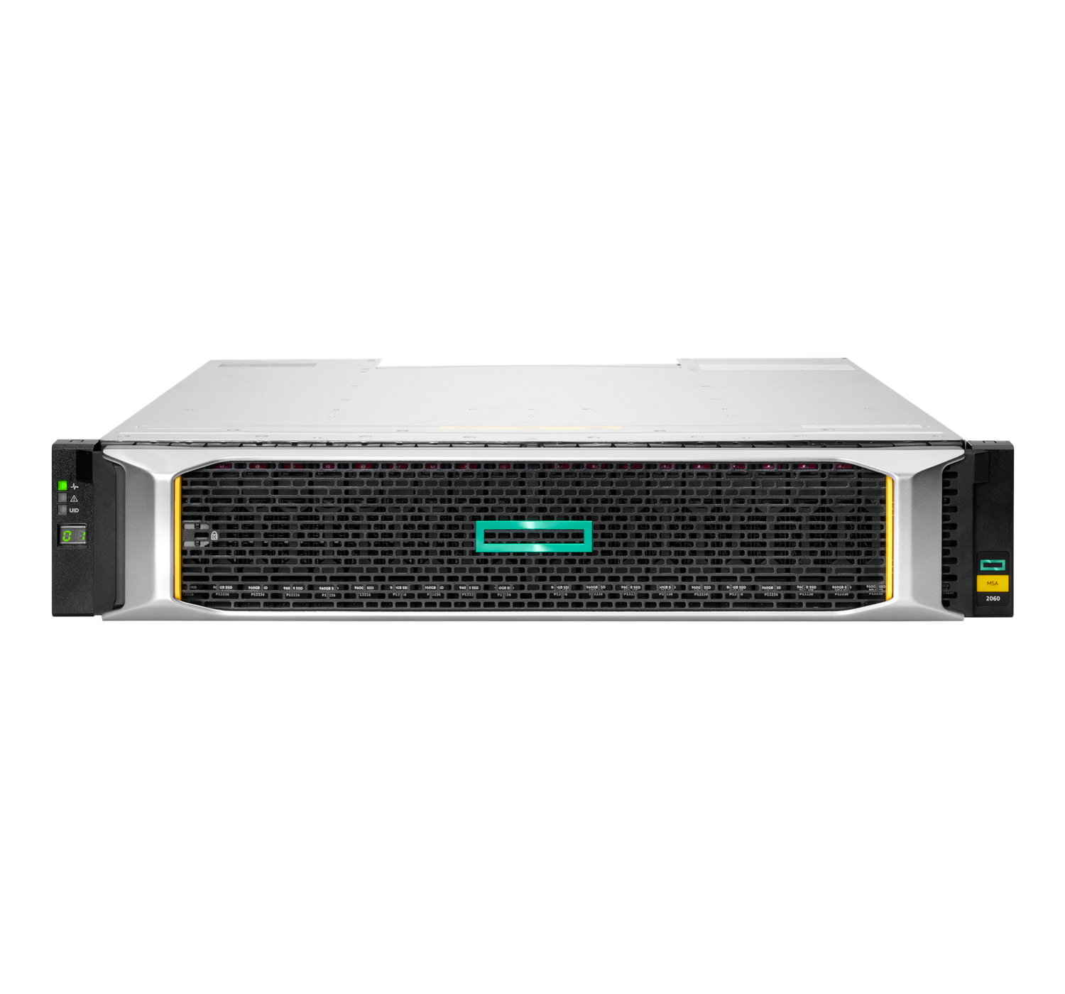 HPE Modular Smart Array 2062 12Gb SAS LFF Storage - Array unità disco rigido - 3.84 TB - 12 alloggiamenti (SAS-3) - SSD 1.92 TB x 2 - SAS 12Gb/s (esterna) - montabile in rack - 2U