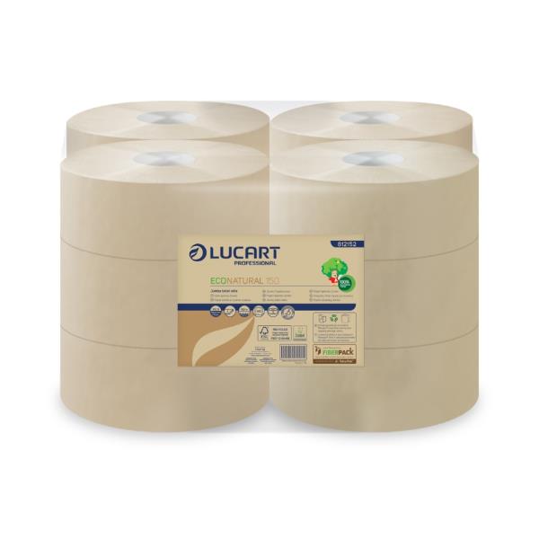 Carta igienica EcoNatural Mini Jumbo - 9,1 cm …
