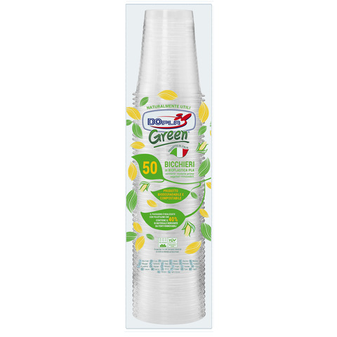 Bicchieri in PLA - 200 ml - trasparente …