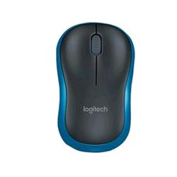 Logitech M185 - Mouse - ottica - senza fili - 2.4 GHz - ricevitore wireless USB - blu