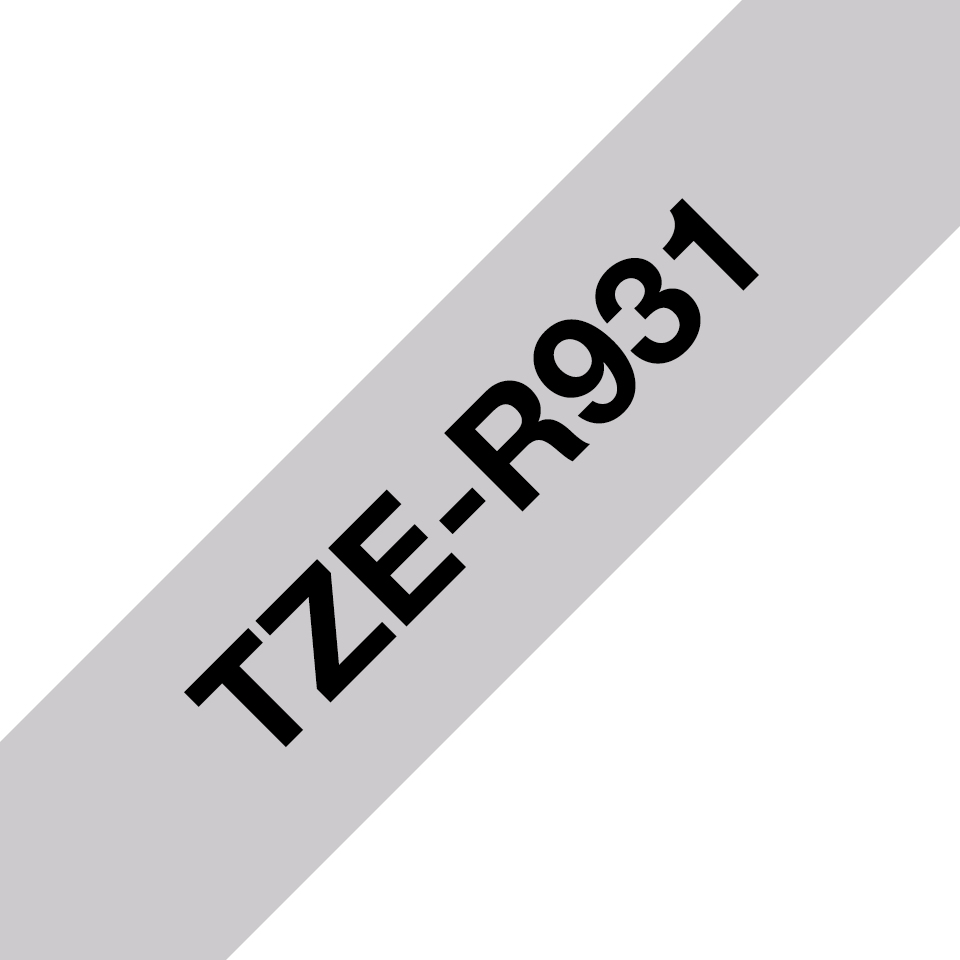Brother TZe-R931 - Satinata - nero su argento …