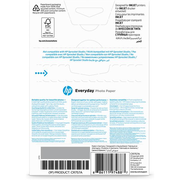 Hp - Confezione da 100 fogli carta originale …