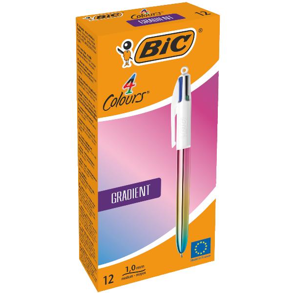 Penna sfera a scatto 4 colori Gradient - …