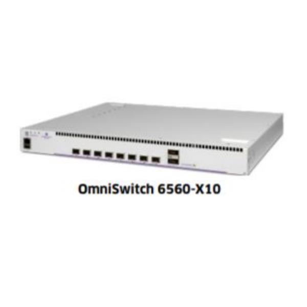 OS6560-X10 10GIGE FIXED CHASSIS 8 SFP+ 10GIGE 2 QSFP+ (20G) STACKING PORTS. 1RU SIZE INTERNAL AC POWER SUPPLY. INCLUDES ITALY POWE R CORD
