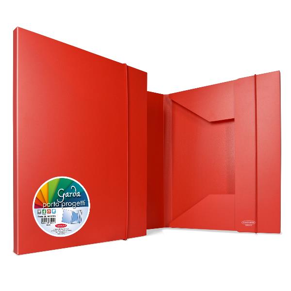 cartella 3 lembi in ppl opaco rosso - …