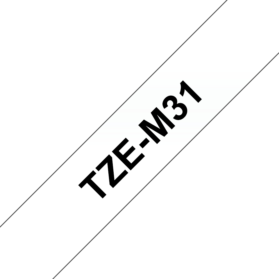 NASTRO LAMINATO TZE SFONDO TRASPARENTE OPACO E SCRITTA …