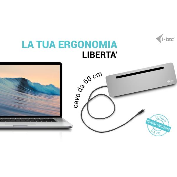 i-Tec - Docking station - per tablet, laptop …