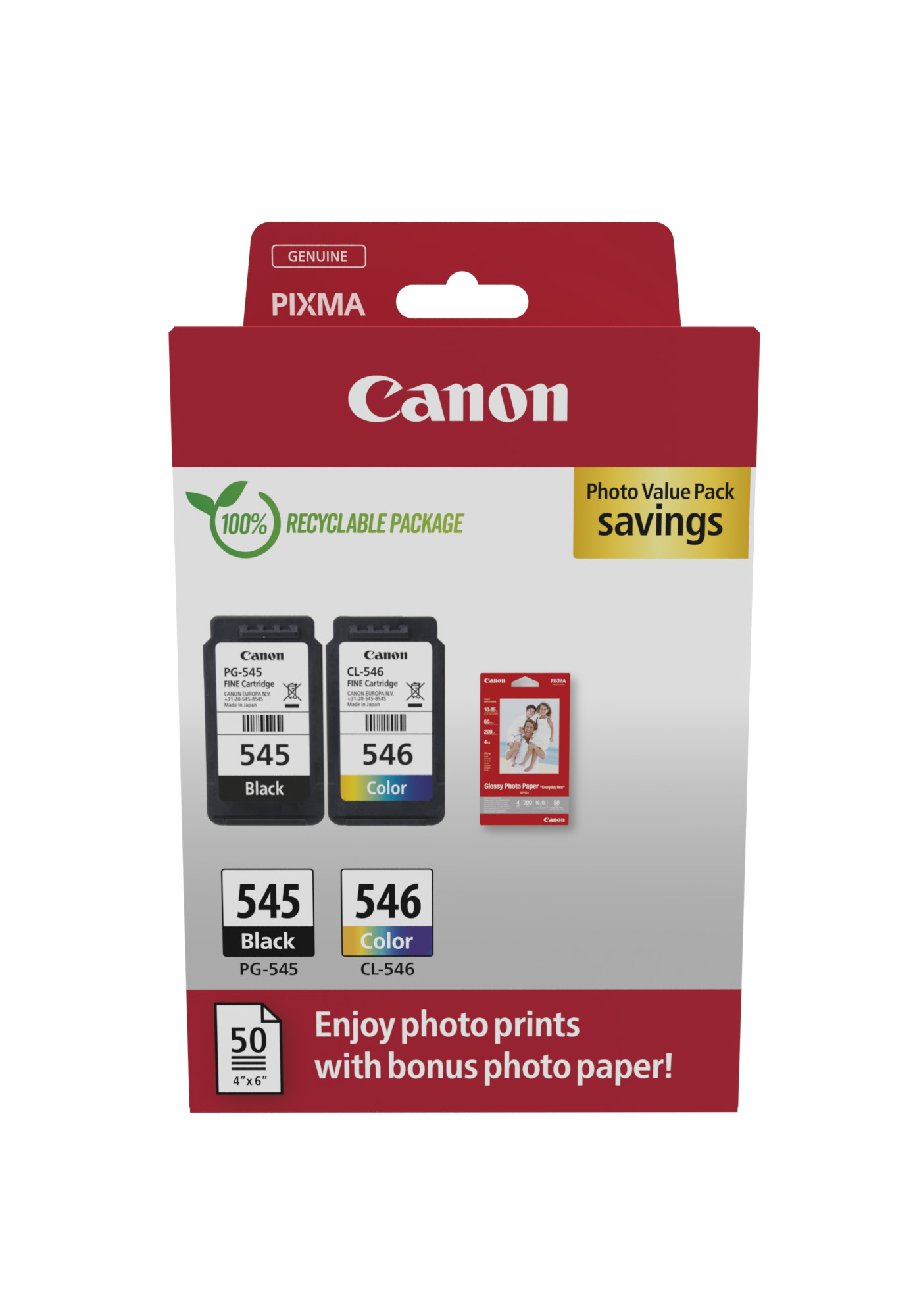 Canon PG-545 / CL-546 Value Pack - Confezione …