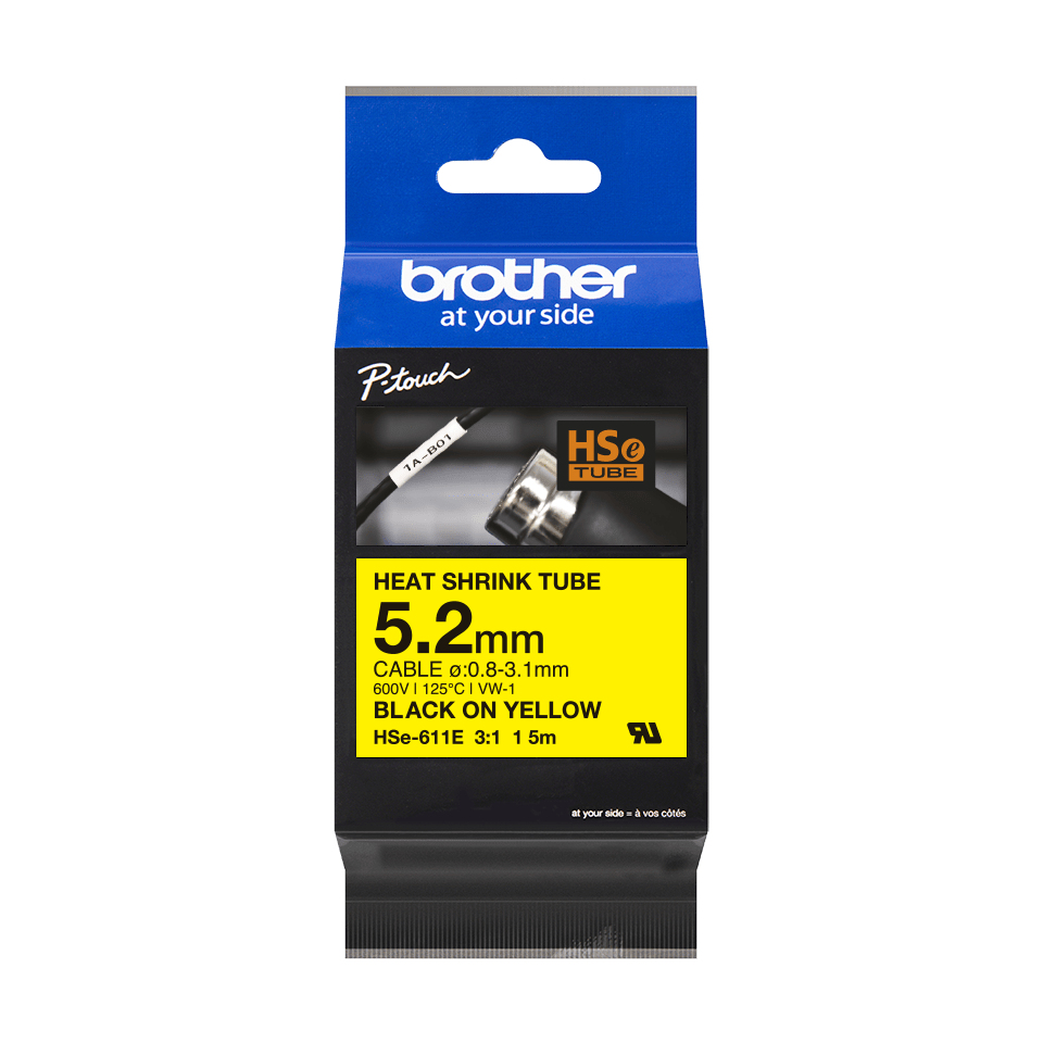 Brother HSe-211E - Nero su bianco - Rotolo …