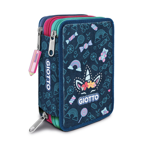 Astuccio 3 zip Candy collection - 19,5 x …