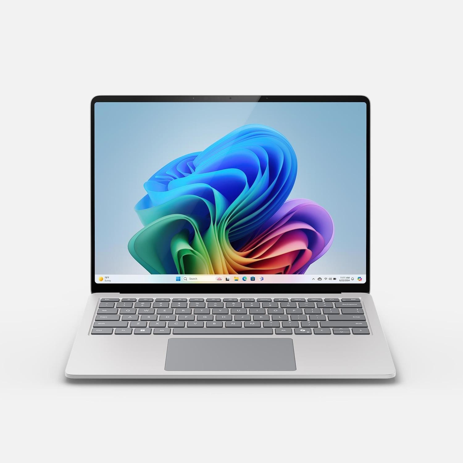 Microsoft Surface Laptop Copilot+ PC - 7th Edition - Snapdragon X Plus - X1P-64-100 / fino a 3.6 GHz - Win 11 Home - Qualcomm Adreno - 16 GB RAM - 256 GB SSD - 13.8" touchscreen 2304 x 1536 @ 120 Hz - IEEE 802.11b, IEEE 802.11a, IEEE 802.11g, IEEE 802.11n, IEEE 802.11ac, IEEE 802.11be, IEEE 802.11ax (Wi-Fi 6), Bluetooth 5.4 - Wi-Fi 7, Bluetooth - platino