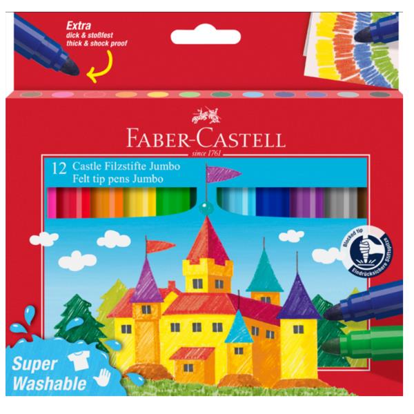 Faber Castell Astuccio in cartone con 12 pennarelli