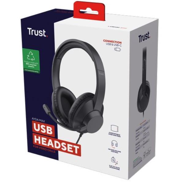 Trust Ayda Max USB Auricolare Cablato A Padiglione …