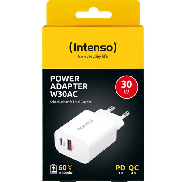 Intenso POWER ADAPTER USB-C + USB A30W