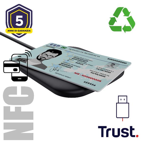 Trust CETO LETTORE DI SMART CARD CONTACTLESS (TIPO …