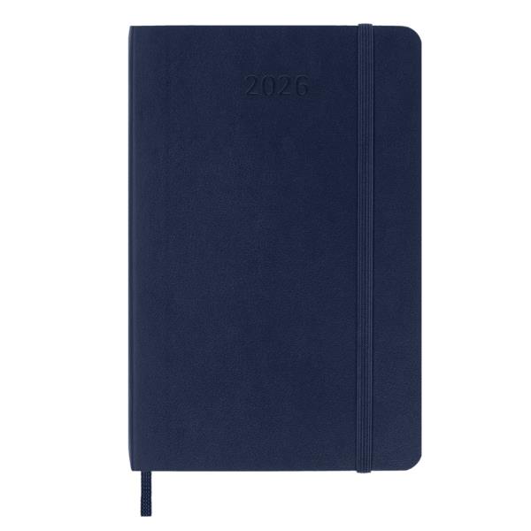 Moleskine AGENDA GIORNALIERA 2026 BLU COPERTINA MORBIDA POCKET