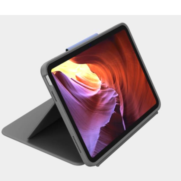 Logitech Rugged Folio - Custodia tastiera e carta - Apple Smart connector - QWERTY - Regno Unito - grafite - per Apple 10.2-inch iPad Wi-Fi; 10.9-inch iPad Wi-Fi