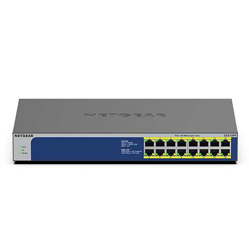 NETGEAR GS516PP - Switch - unmanaged - 16 …