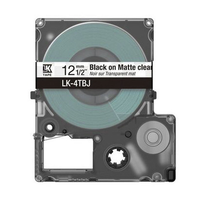 Epson LabelWorks LK-4TBJ - Black on matte clear …