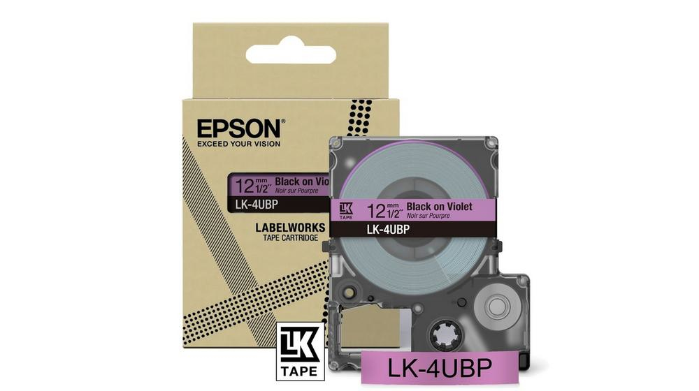 Epson LabelWorks LK-4UBP - Black on violet - …