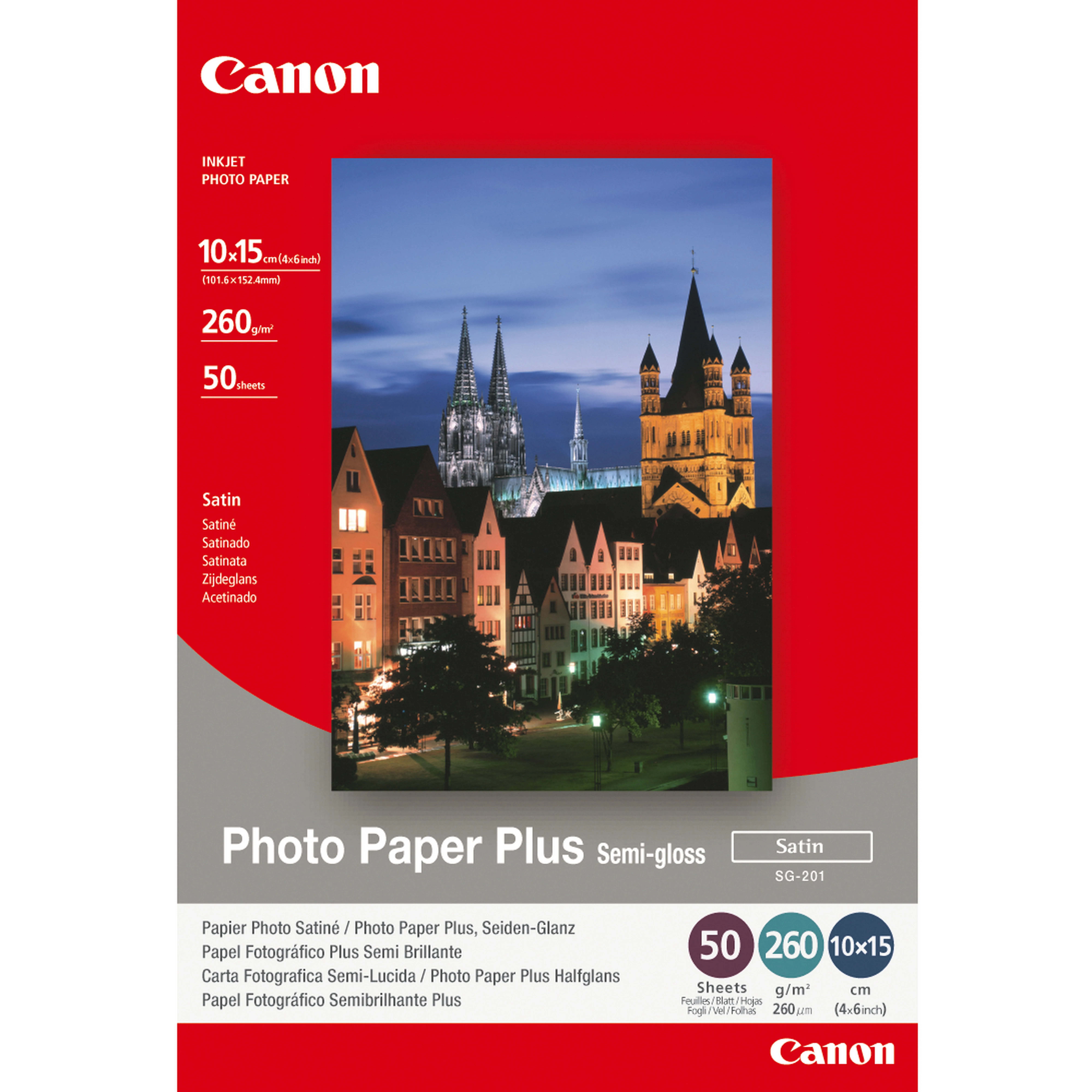 Canon Photo Paper Plus SG-201 - Satinata semi-lucida …