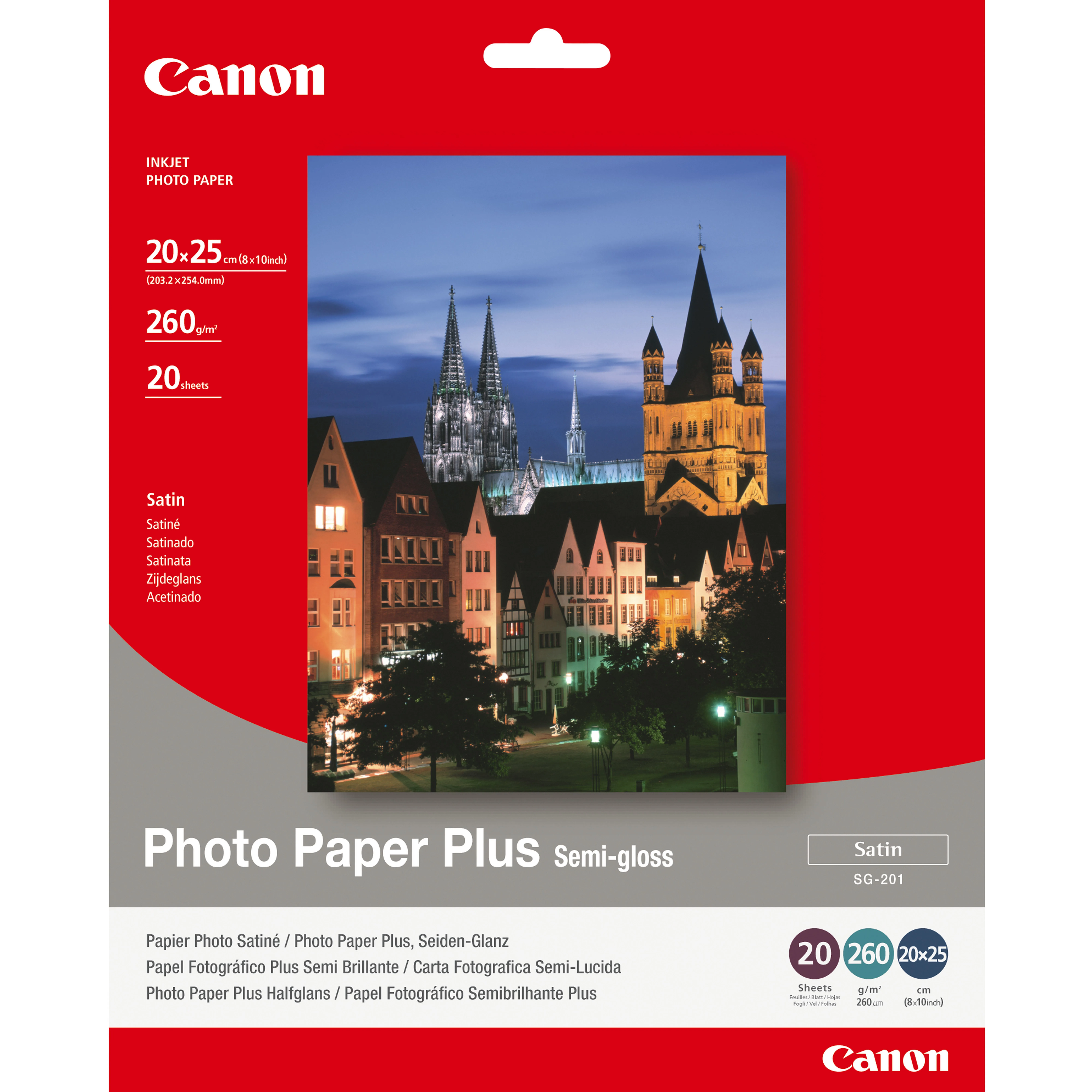 Canon Photo Paper Plus SG-201 - Semi-lucida - …