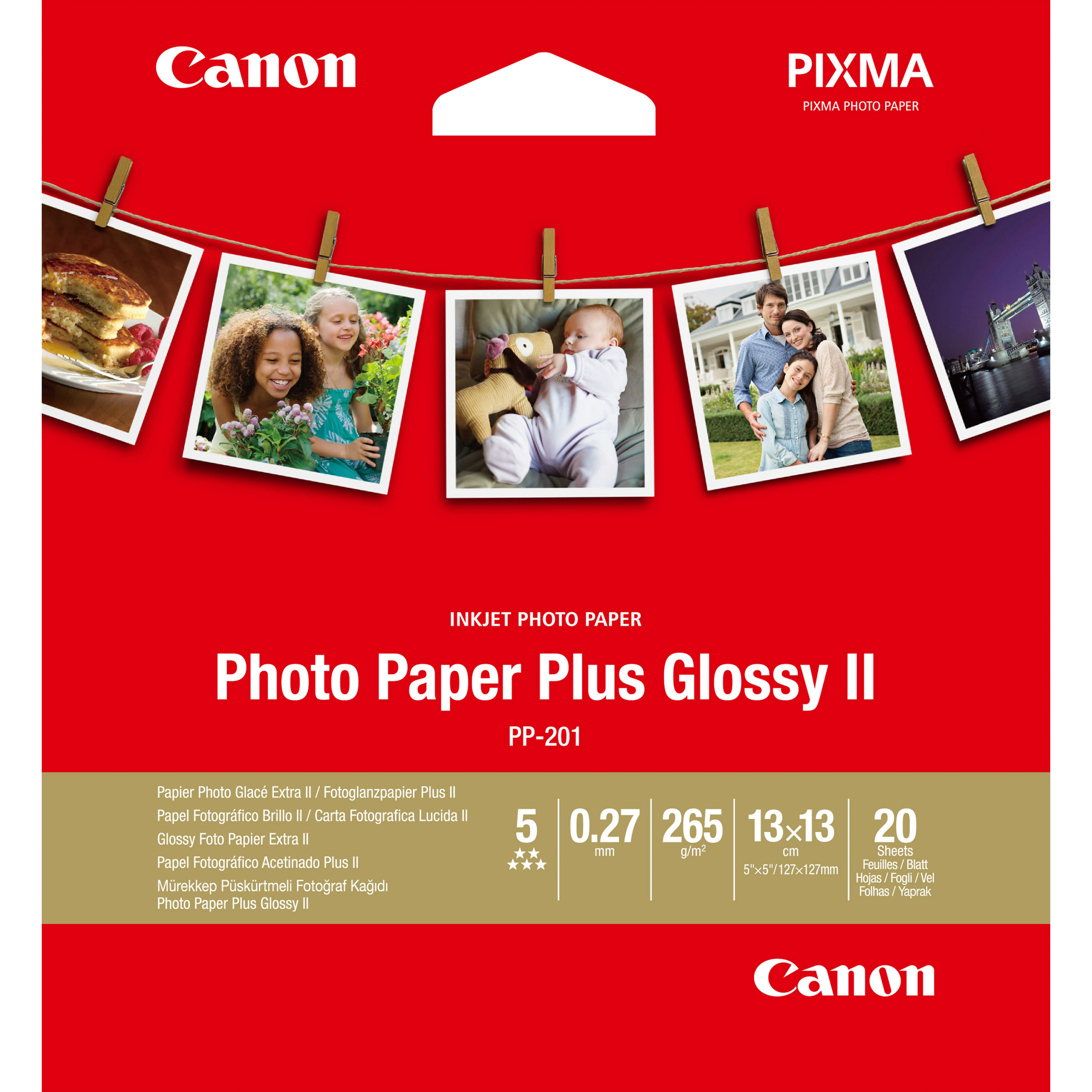 Canon Photo Paper Plus Glossy II PP-201 - …