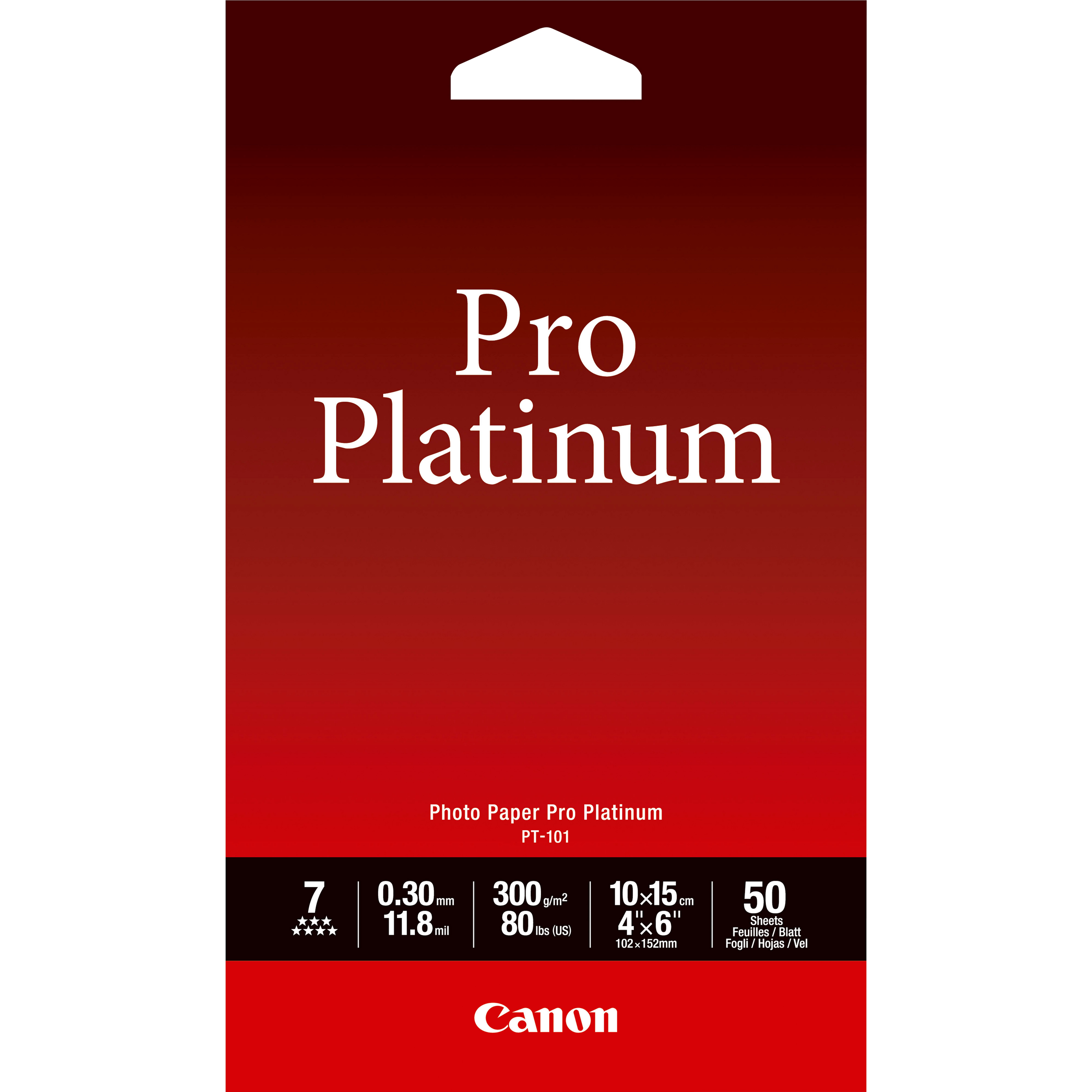 Canon Photo Paper Pro Platinum - 101.6 x …