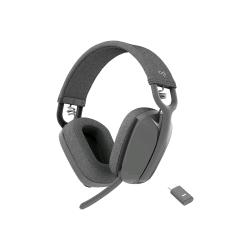 Logitech Zone Vibe Wireless - Cuffie con microfono - dimensione completa - Bluetooth - senza fili - USB-C tramite adattatore Bluetooth - grafite - Certificato per i team Microsoft