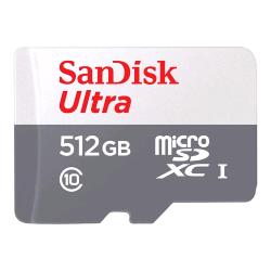 SanDisk Ultra - Scheda di memoria flash (adattatore da microSDXC a SD in dotazione) - 512 GB - Class 10 - UHS-I microSDXC