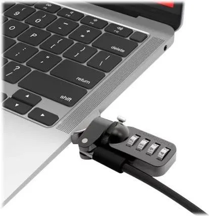 Compulocks Ledge Lock Adapter for MacBook Air M2 2022 with Combination Lock - Adattatore di blocco del cavo di sicurezza - con blocco cavo a combinazione - per Apple MacBook Air M2