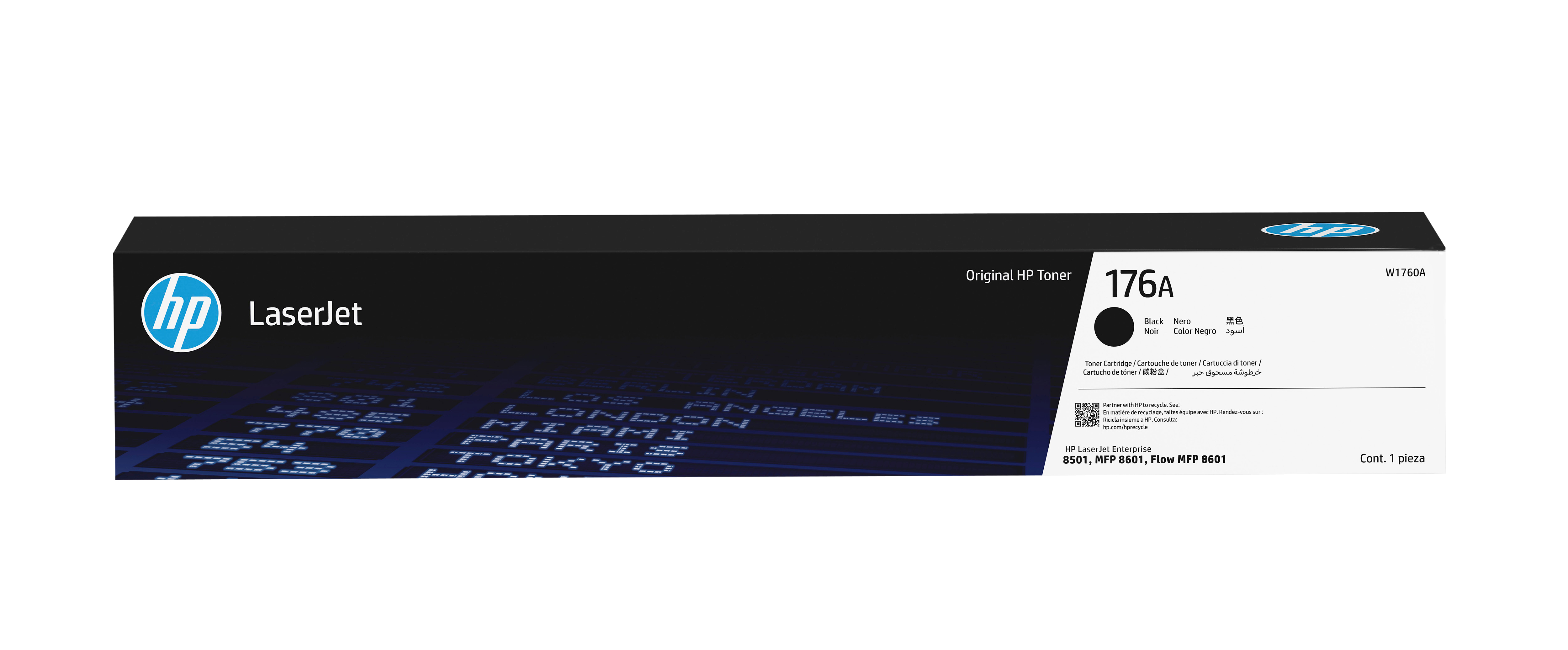 HP LaserJet Cartuccia toner nero originale 176A, 45000 …