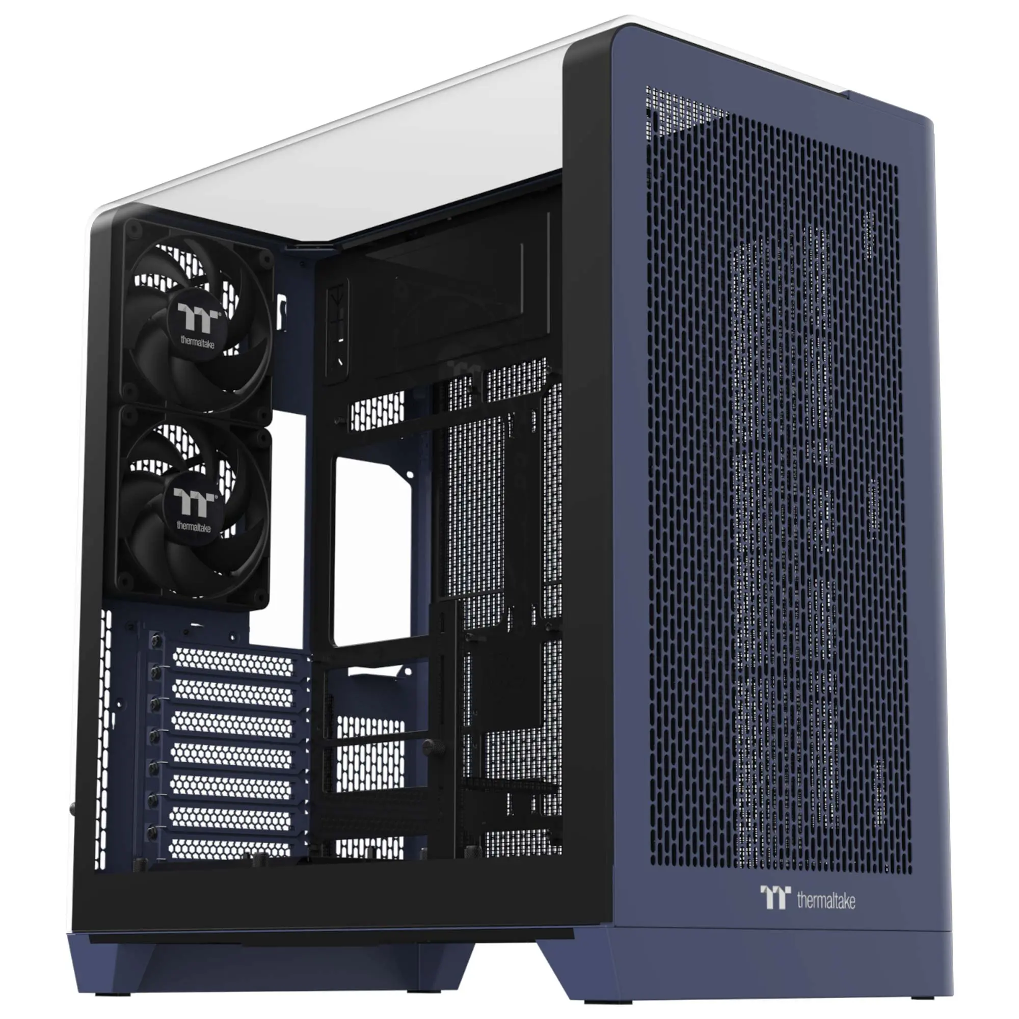 Thermaltake CA-11F-00MNWN-00, Midi Tower, PC, Blu, ATX, micro ATX, Mini-ITX, SPCC, Vetro temperato, Multi