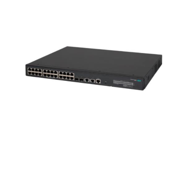 HPE Networking Comware Switch 24G POE+2SFP+2XGT EI 5140, Gestito, L3, Gigabit Ethernet (10/100/1000), Supporto Power over Ethernet (PoE), Montaggio rack, 1U