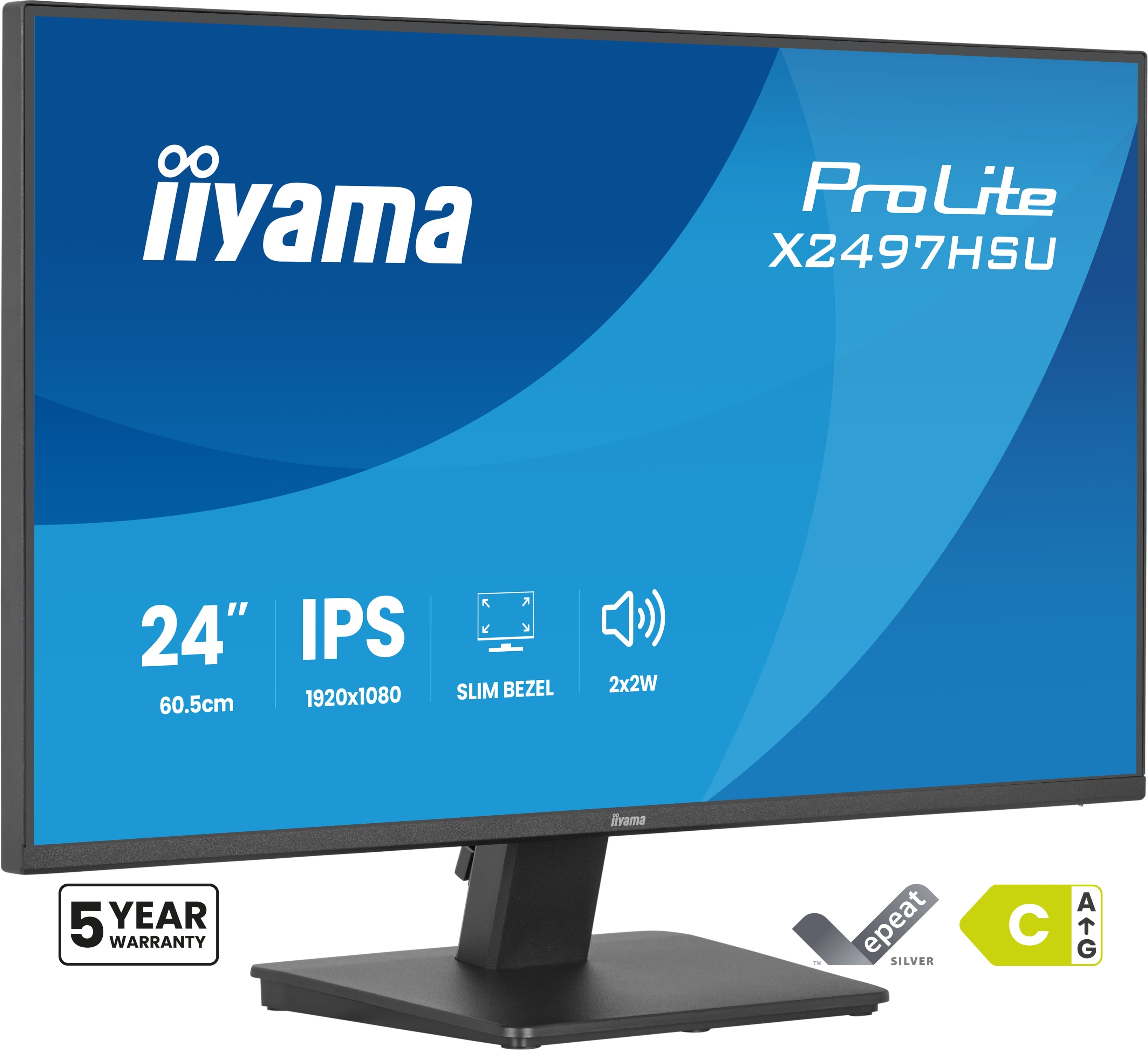 iiyama ProLite X2497HSU-B1, 60,5 cm (23.8ʺ), 1920 x …