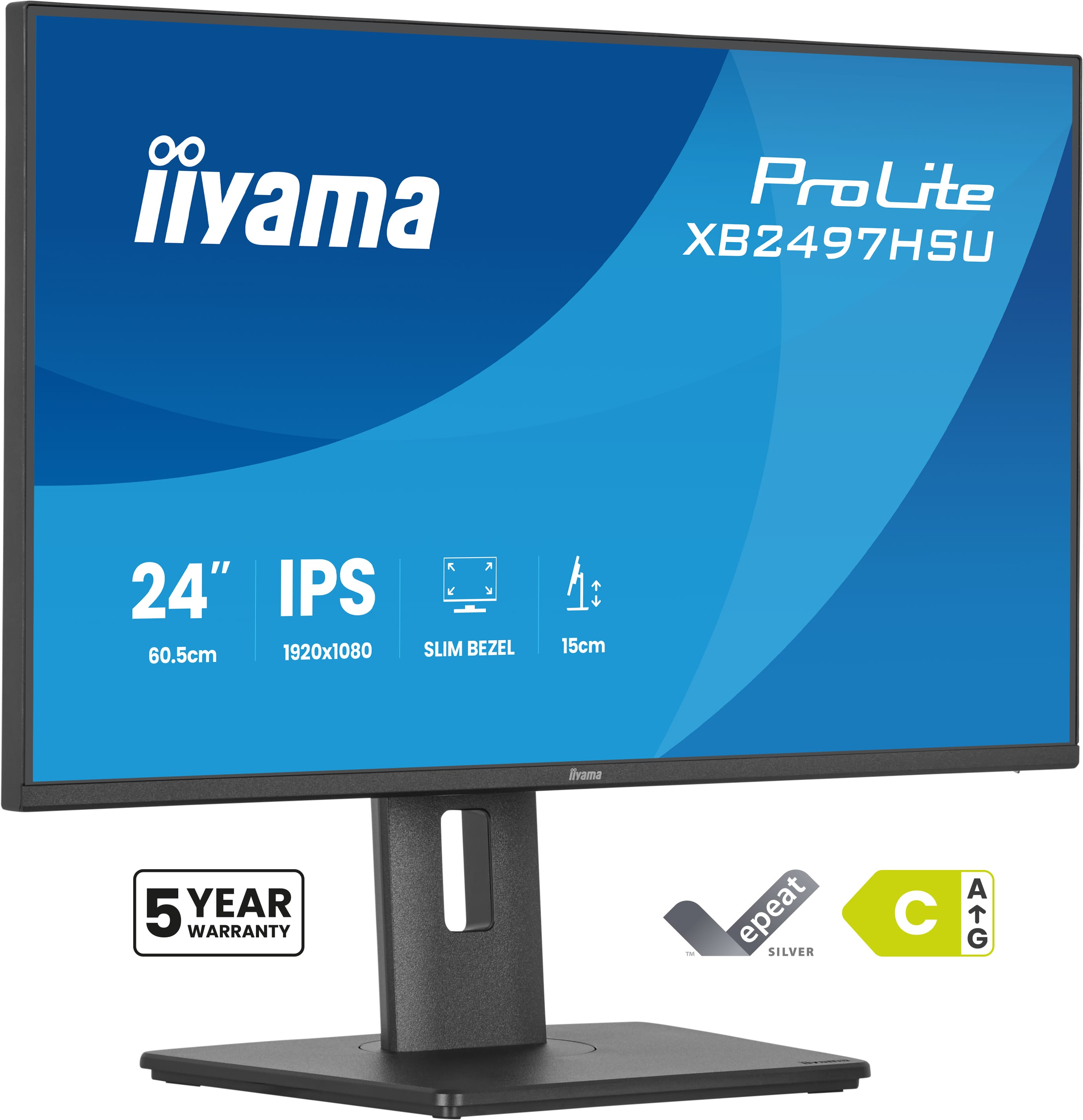 iiyama ProLite XB2497HSU-B1, 60,5 cm (23.8ʺ), 1920 x …