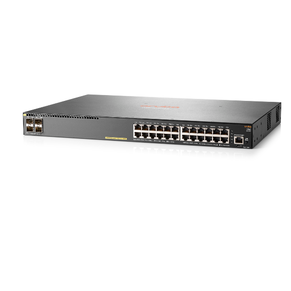 HPE Aruba 2540 24G 4SFP+ - Switch - gestito - 24 x 10/100/1000 + 4 x 10 Gigabit Ethernet / 1 Gigabit Ethernet SFP+ - desktop, montabile su rack, montaggio a parete