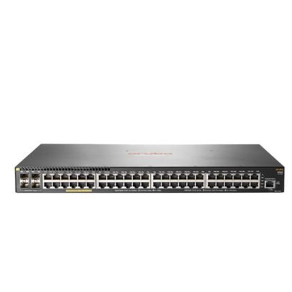 HPE Aruba 2930F 48G PoE+ 4SFP+ TAA - Switch - L3 - gestito - 48 x 10/100/1000 (PoE+) + 4 x 1 Gigabit / 10 Gigabit SFP+ (uplink) - montabile su rack - PoE+ (370 W) - Compatibile TAA
