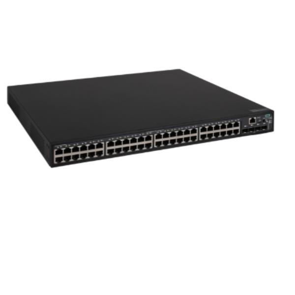 HPE FlexNetwork 5140 48G PoE+ 4SFP+ EI - Switch - L3 - intelligente - 48 x 10/100/1000 (PoE+) + 4 x 10 Gigabit Ethernet / 1 Gigabit Ethernet SFP+ - montabile su rack - PoE+ (370 W)