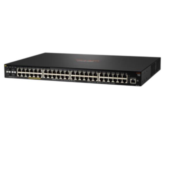 HPE Aruba 2930F 48G PoE+ 4SFP+ TAA - Switch - L3 - gestito - 48 x 10/100/1000 (PoE+) + 4 x 1 Gigabit / 10 Gigabit SFP+ (uplink) - montabile su rack - PoE+ (740 W) - Compatibile TAA