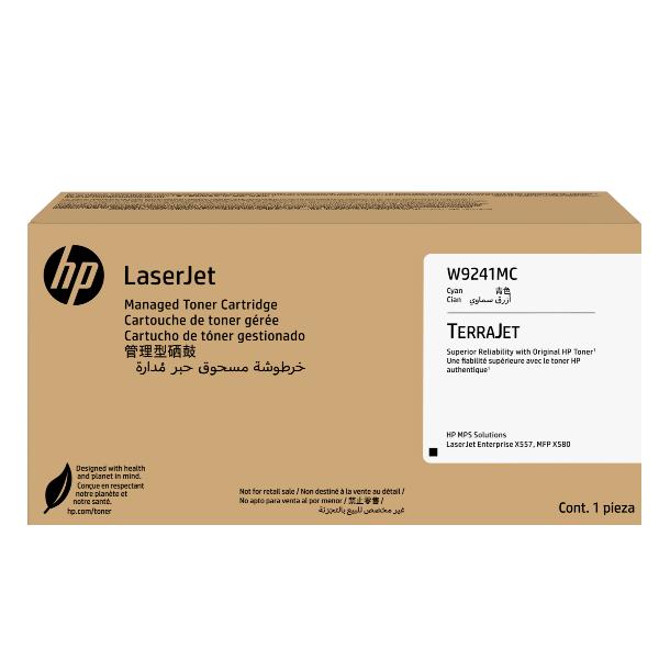 HP W9241MC Cyan Managed Original LaserJet Toner Cartridge