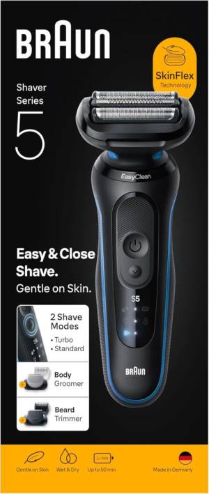 Braun Rasoio Elettrico Serie 5 Wet&Dry 3 Lame …