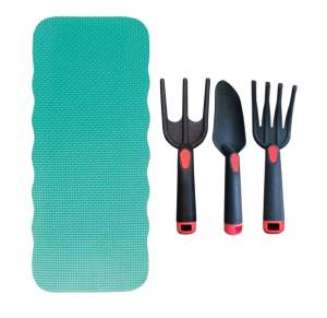 Fenner OpenAir Set 4pz Utensili Da Giardino - <p>&nbsp;Set di 4pz da giardino compostao da:</p><p>- Tappetino in EVA per le ginocchia</p><p>- Coltivatore in polipropilene</p><p>- Trapiantatore in polipropilene</p><p>- Forca in polipropilene</p><p>Tutti i prodotti sono appendibili o riponibili nel pratico sacchetto incluso.</p><p>&nbsp;</p><p>Tappetino: 38.5 x 16.5 x 1.7 cm</p><p>Coltivatore: 25.5 x 8.5 cm</p><p>Forca: 25.5 x 8.5 cm</p><p>Trapiantatore: 29 x 7 cm</p>