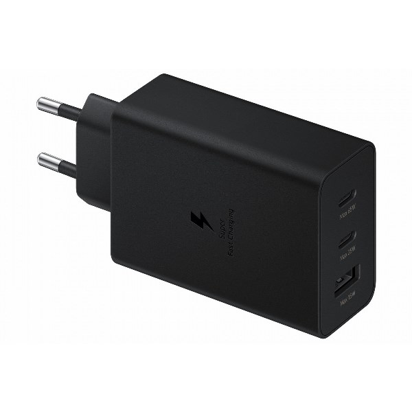 Samsung Caricatore 65W Trio EP-T6530 FC USB-C+USB-A Black