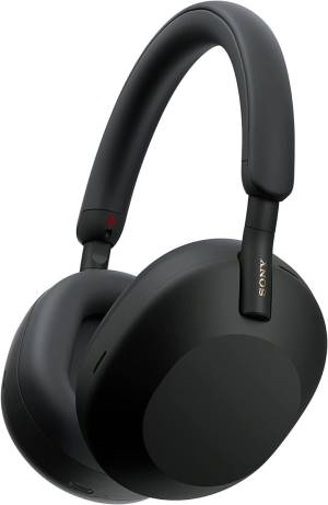 Sony Cuffie Wir/BT NoiseC WH-1000XM5SA Soft Case Alexa Google Siri Black